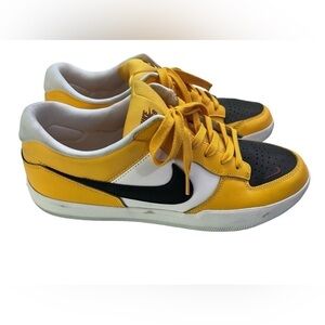 Nike SB Force 58 Laser Orange Premium Men's Size 13 Swoosh CLEAN Black White